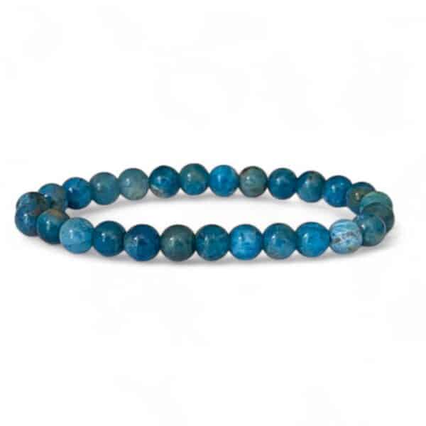 bracelet apatite bleue 6mm (3)