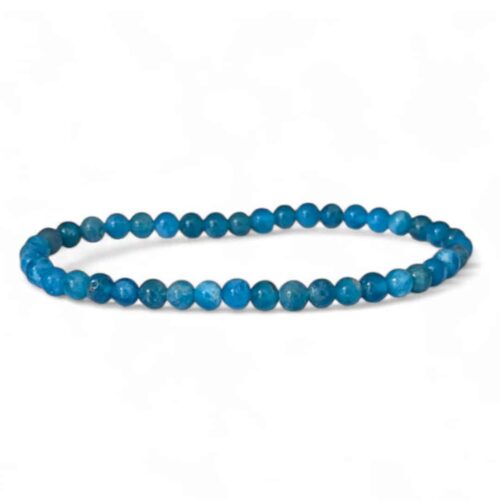 bracelet apatite bleue 4mm