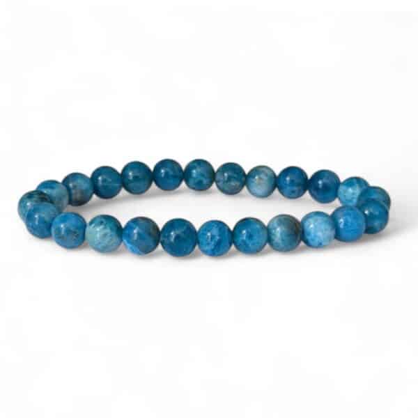 bracelet apatite bleue 8mm