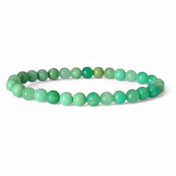 bracelet chrysoprase 6 mm