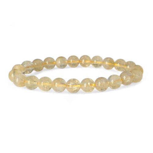 bracelet citrine 8mm