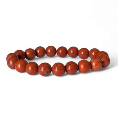 bracelet jaspe rouge 10mm