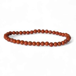bracelet jaspe rouge 4mm