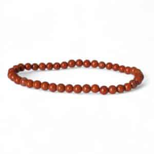 bracelet jaspe rouge 4mm