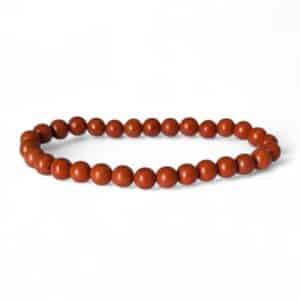 bracelet jaspe rouge 6mm