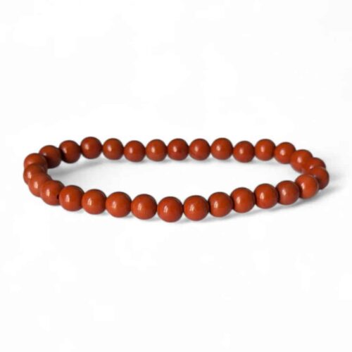 bracelet jaspe rouge 6mm