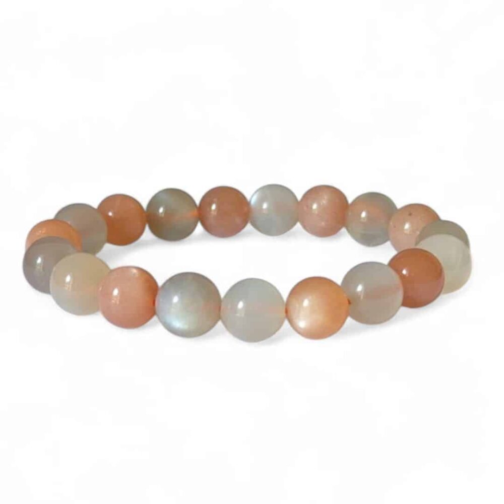 bracelet pierre de lune multicolore 10mm (3)