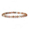 bracelet pierre de lune multicolore 6mm