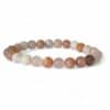 bracelet pierre de lune multicolore 8mm