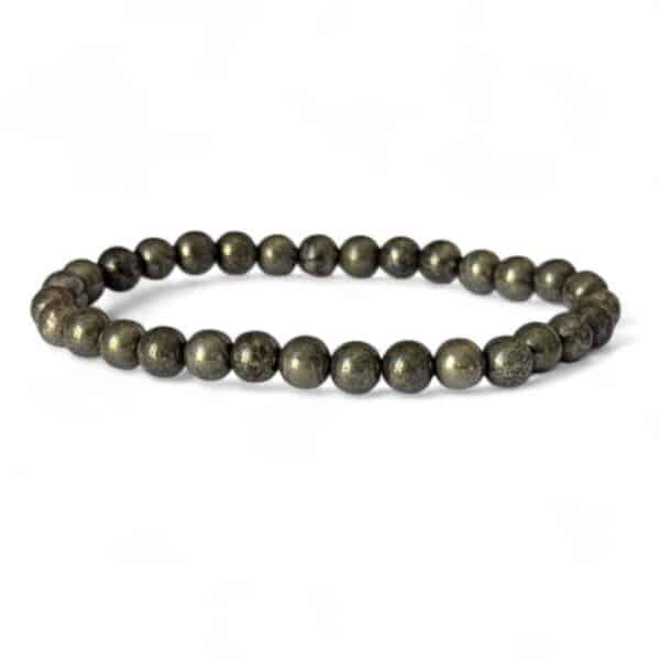 bracelet pyrite 6mm