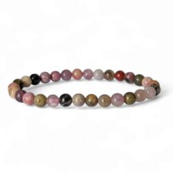 bracelet tourmaline multicolore 6mm
