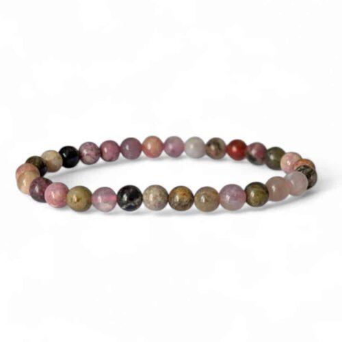 bracelet tourmaline multicolore 6mm