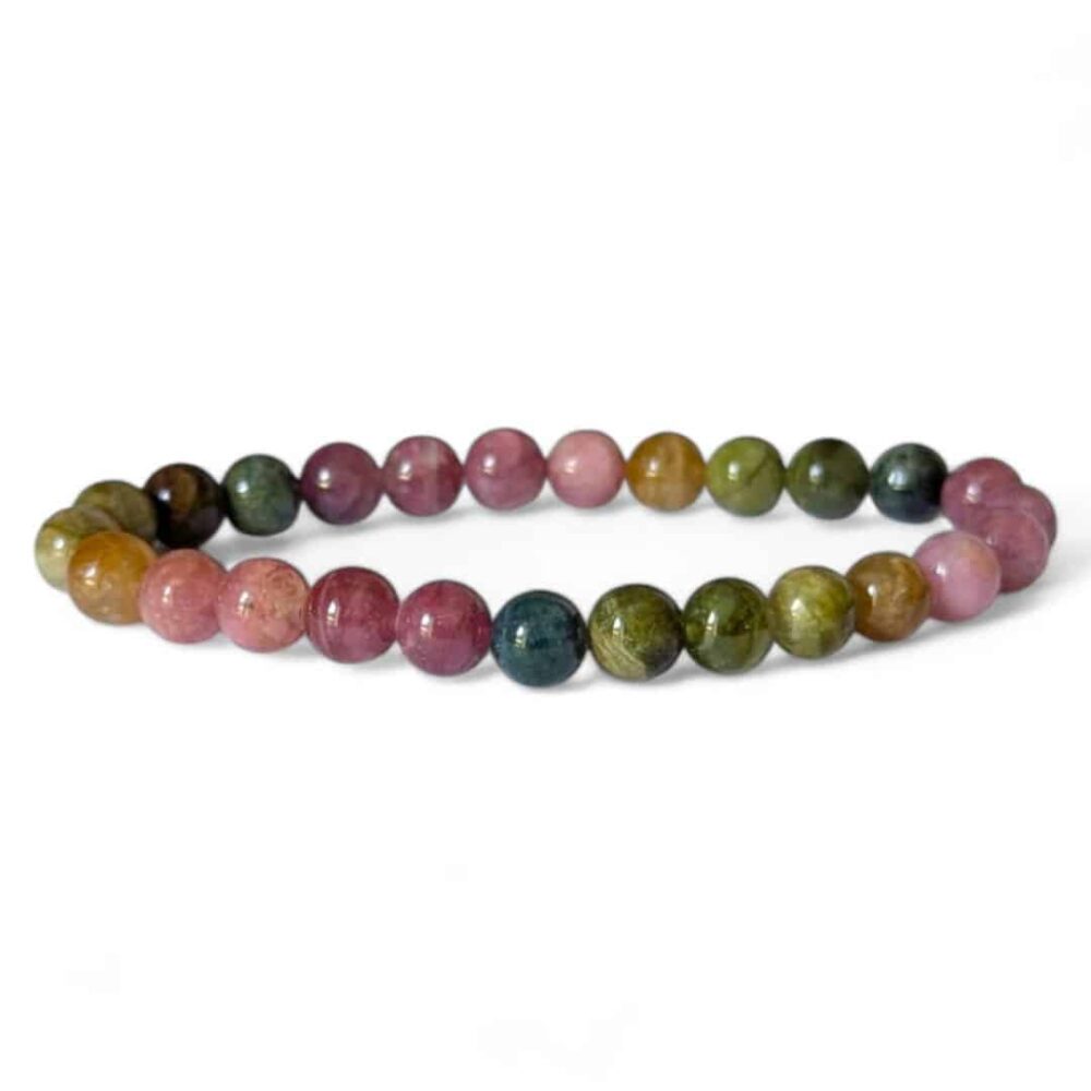 bracelet tourmaline multicolore 7mm (3)
