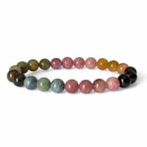 bracelet tourmaline multicolore 8mm (2)