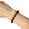 bracelet obsidienne larme d'apache 8mm