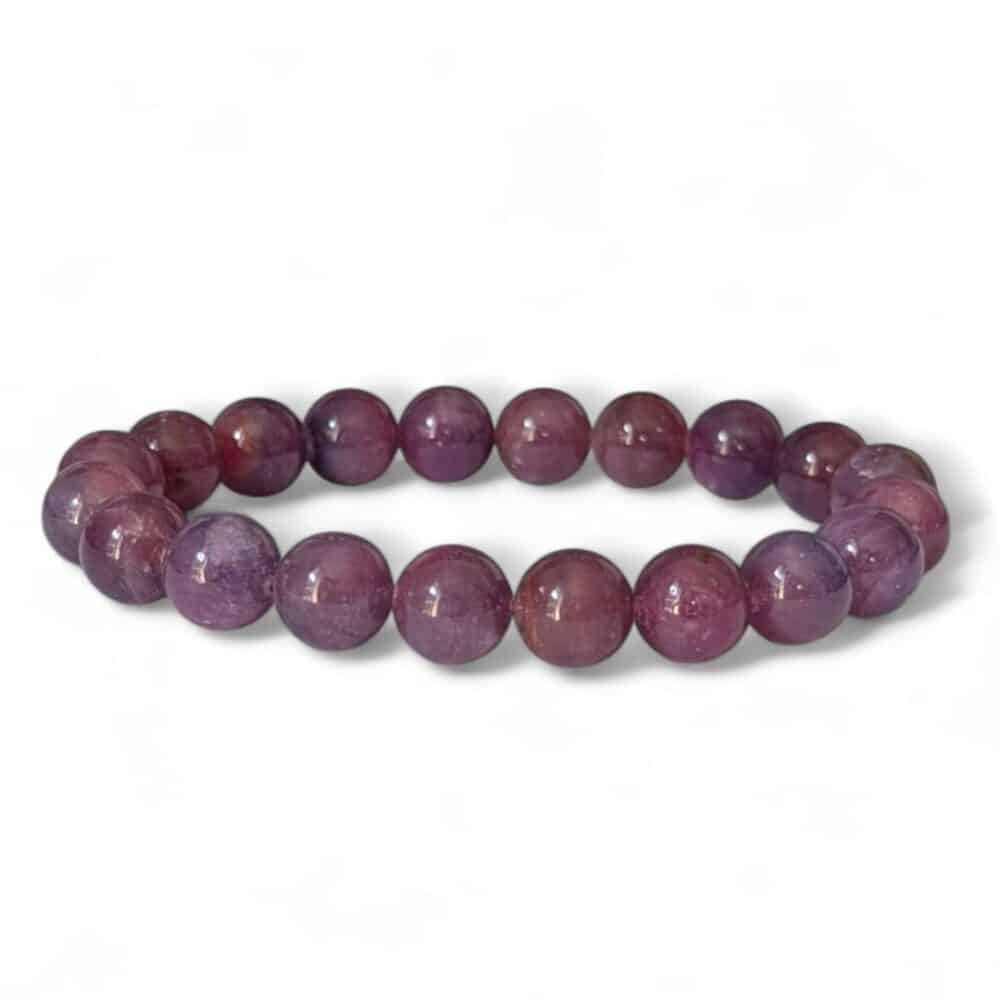 bracelet rubis 10mm