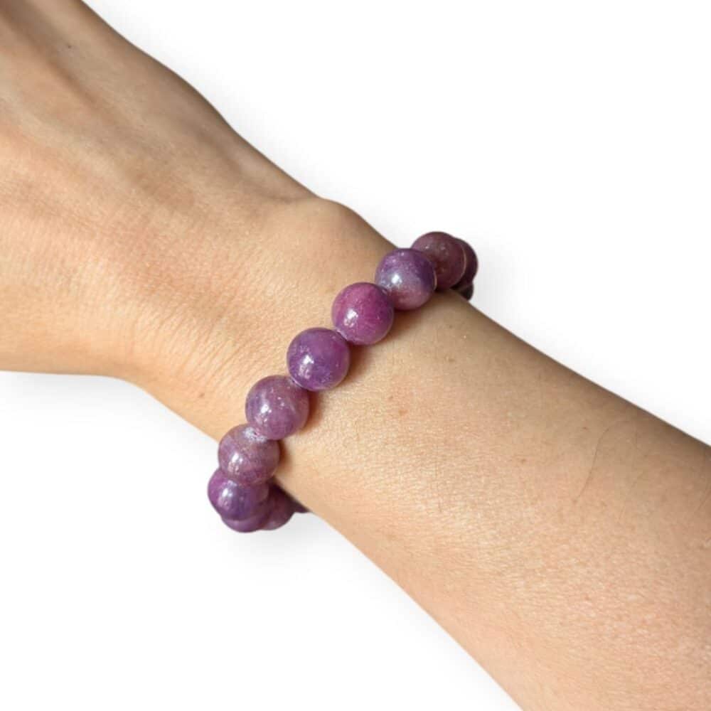 bracelet rubis 10mm
