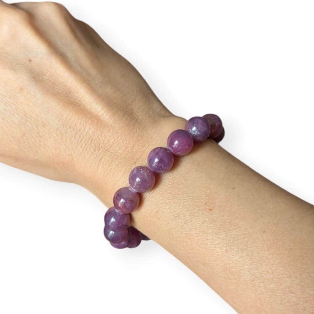 bracelet rubis 10mm