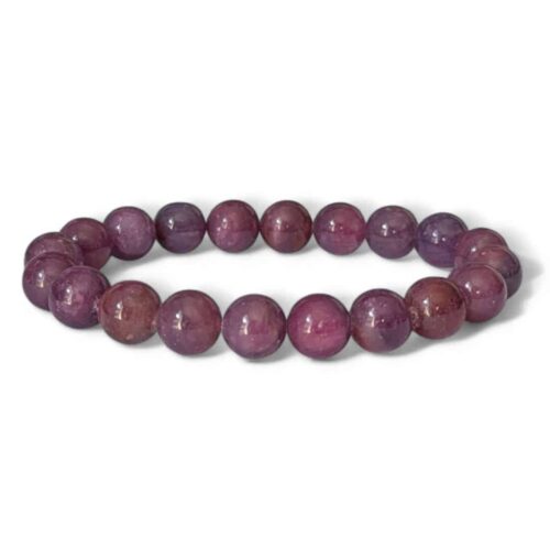 bracelet rubis 10mm
