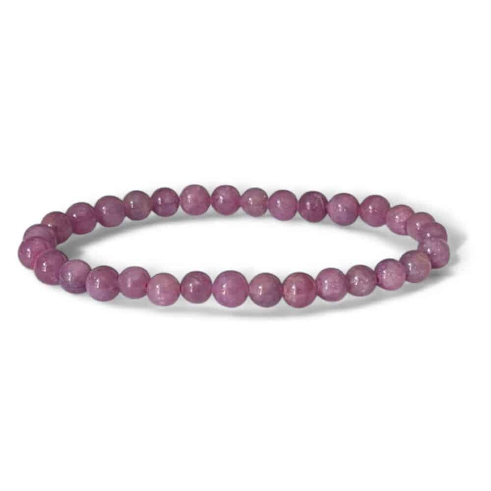 bracelet rubis 6mm
