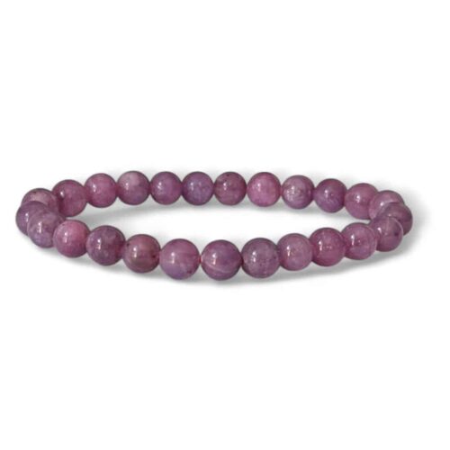 bracelet rubis 8mm