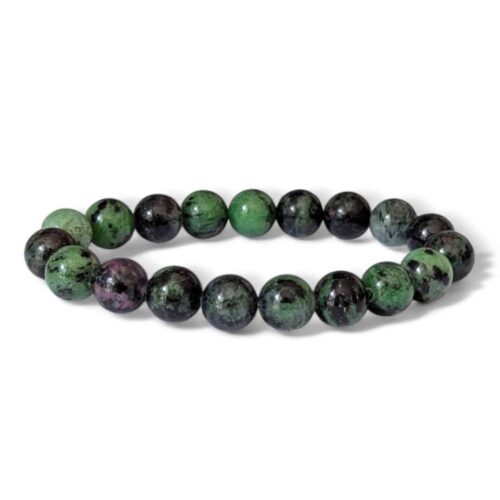 bracelet rubis zoisite 10 mm