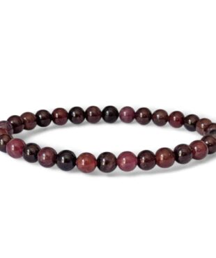 bracelet spinelle rouge 6m