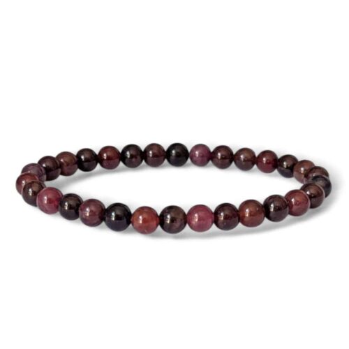 bracelet spinelle rouge 6m