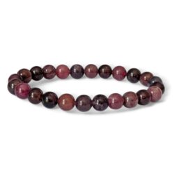 bracelet spinelle rouge 8mm