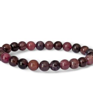 bracelet spinelle rouge 8mm