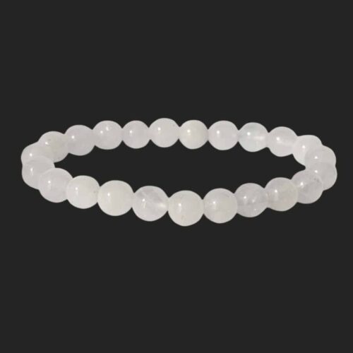 Bracelet Jade blanc 8mm
