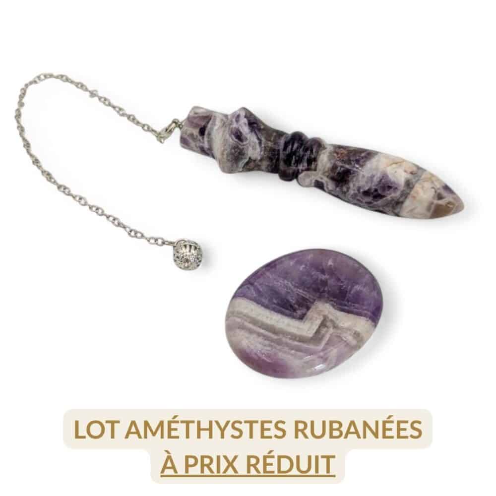 lot améthyste rubanée
