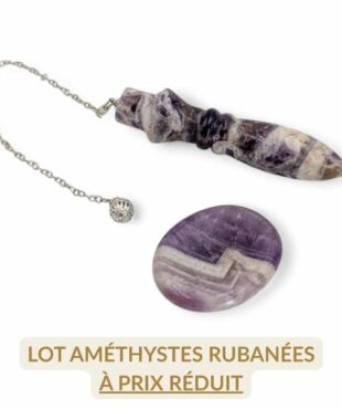 lot améthyste rubanée