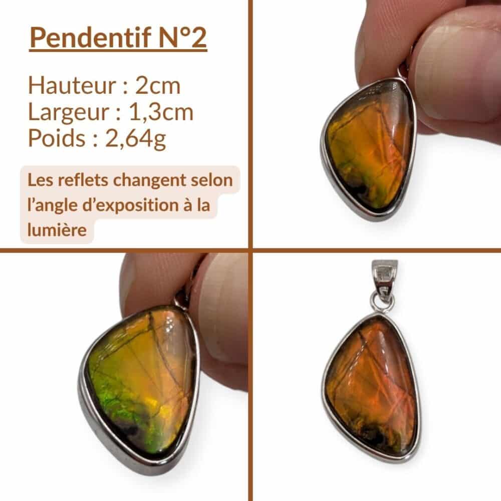 pendentif ammolite