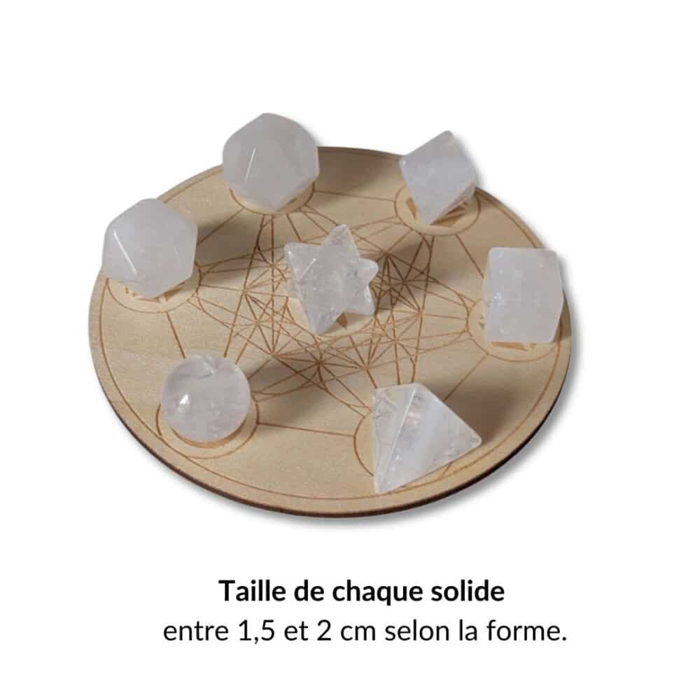 7 solides cristal de roche