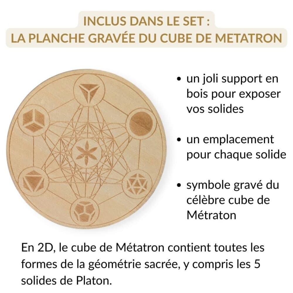 7 solides cristal de roche
