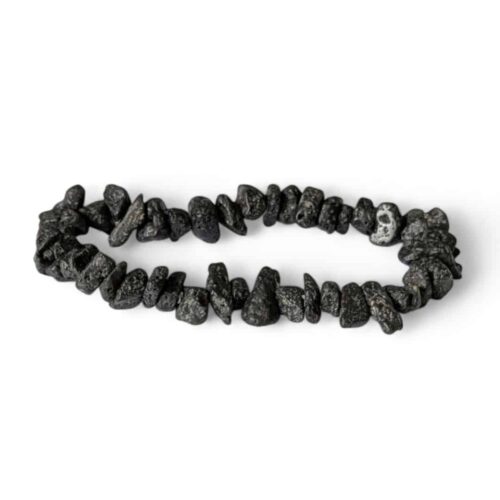 Bracelet pierre de lave baroque