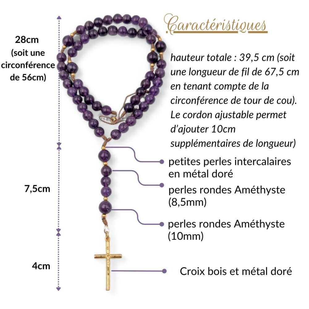chapelet améthyste