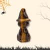 chat d'halloween en oeil de tigre