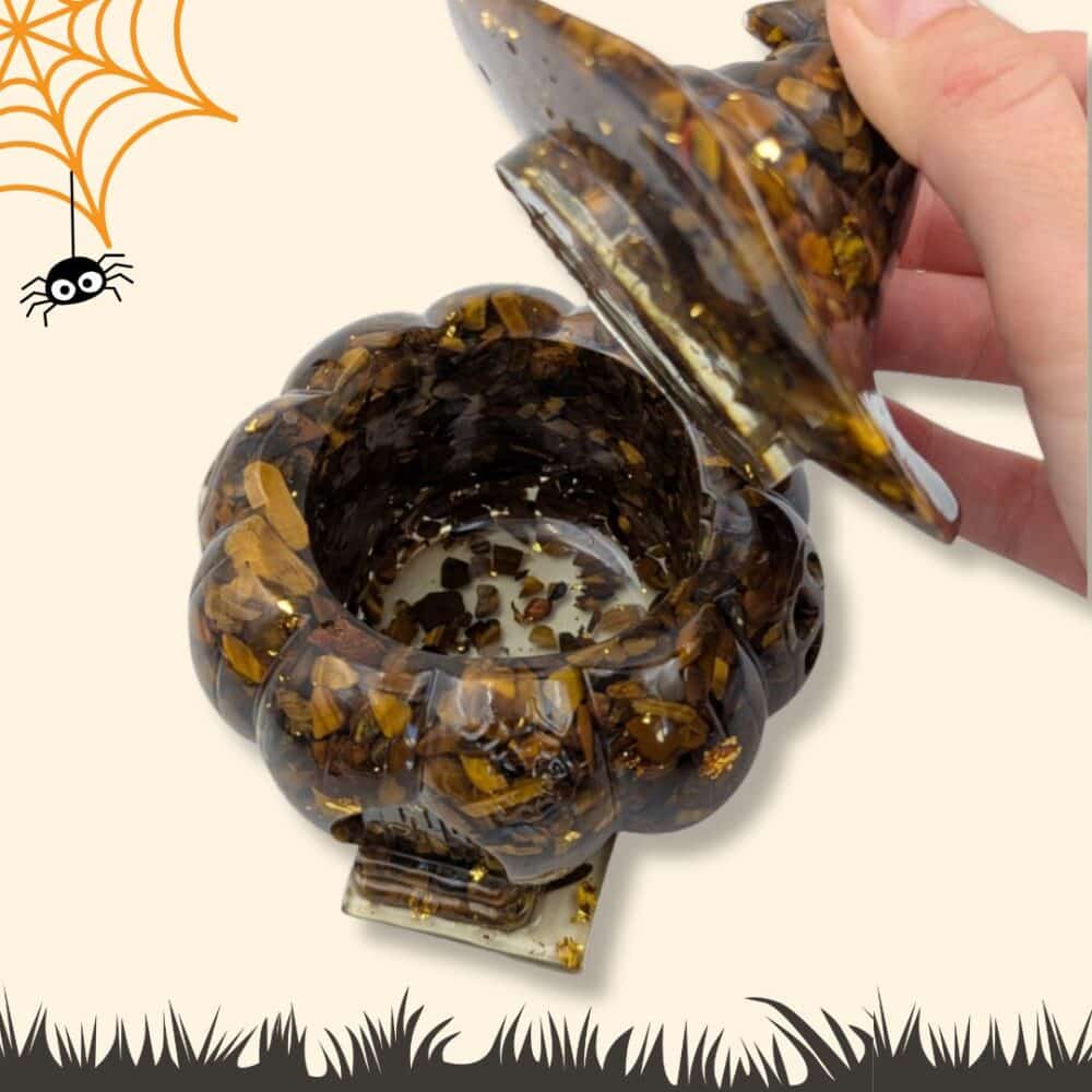 boîte citrouille oeil de tigre