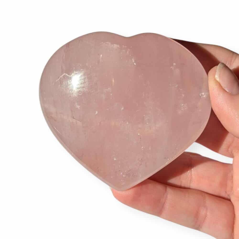 gros coeur en quartz rose