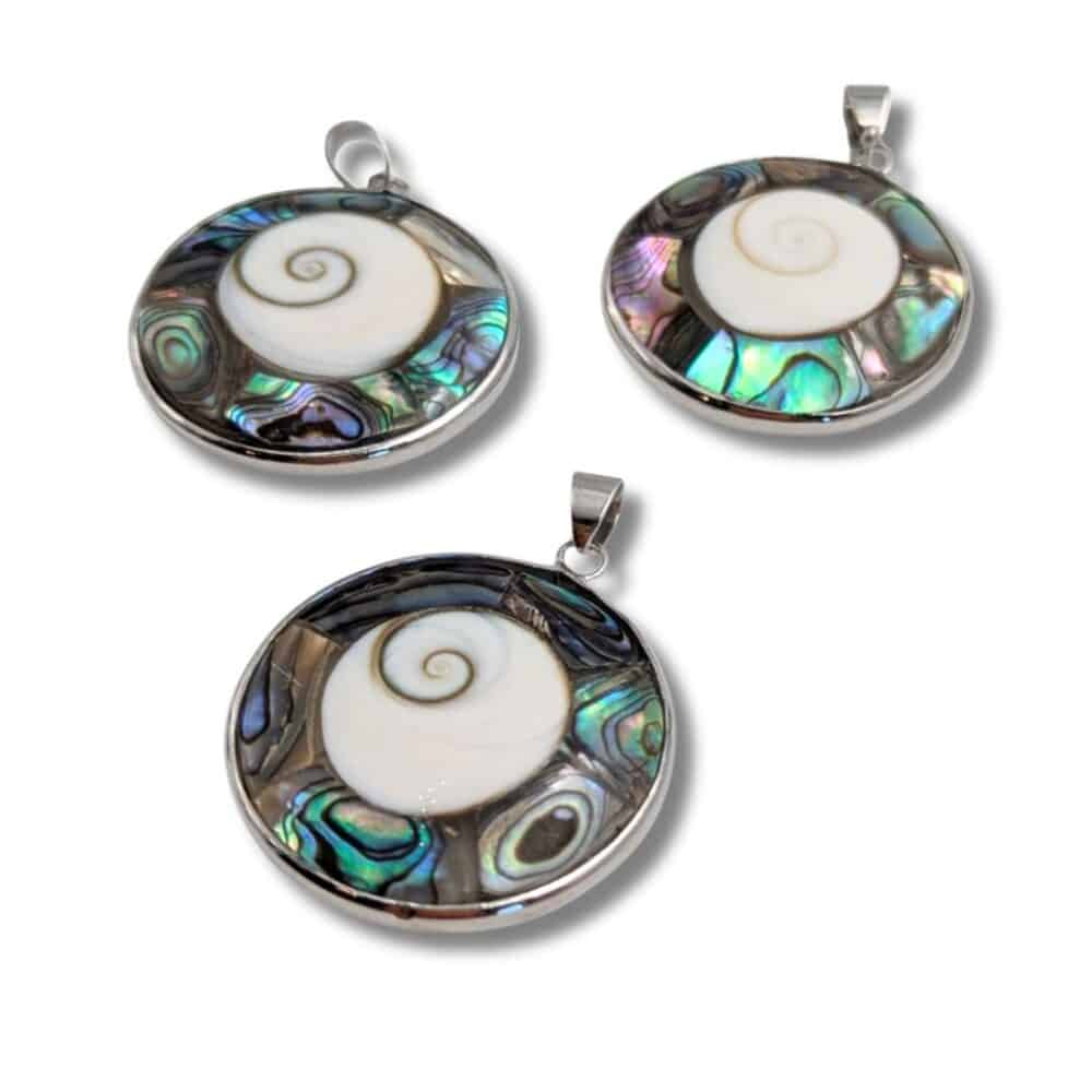 pendentif shiva et ormeau