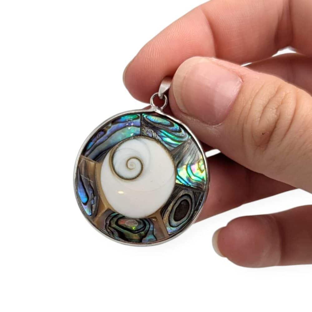 pendentif shiva et ormeau