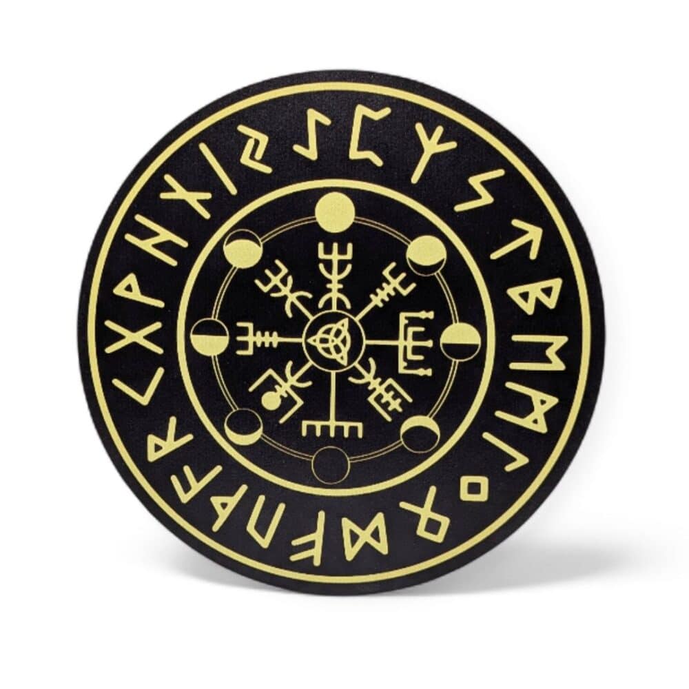 planche divinatoire runiques noire