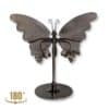 Face arrière du papillon en agate grise naturelle, pièce unique 02