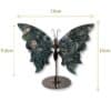 Dimensions du papillon décoratif en agate mousse naturelle, modèle 02