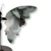 Détail de l'aile gauche du papillon en jaspe héliotrope poli