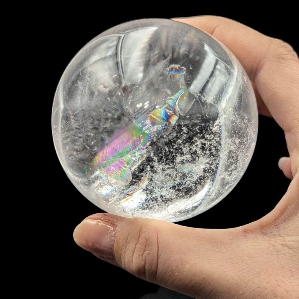 sphère cristal de roche 7cm