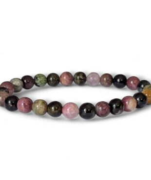 bracelet tourmaline multicolore 8mm