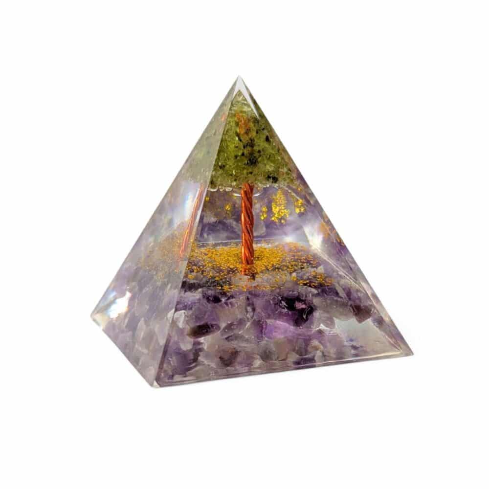 orgonite arbre améthyste